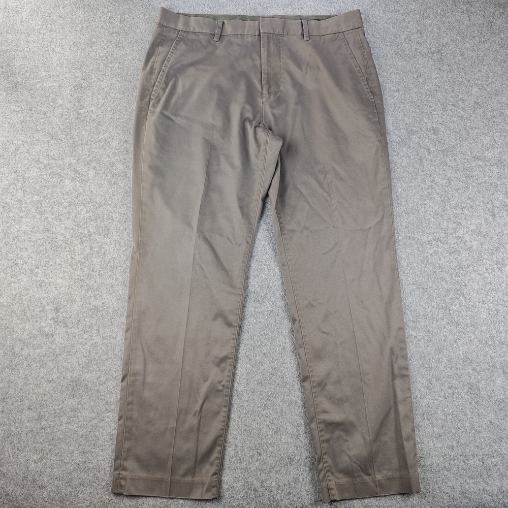 Bonobos Friday Pants 33x28 Slim Fit Gray Cotton Stretch Weekday Warrior